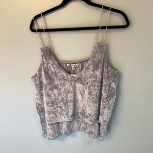 NWT express velvet tank size L